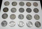 1880 - 1923 Morgan & Peace Silver Dollar Coin Roll of 20 VG- AU Random Dates