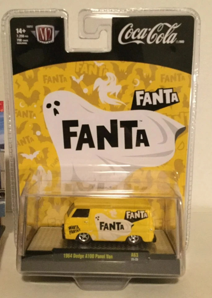 Dodge A100 1964 furgoneta panel M2 Machines Coca-Cola 2025 Fanta Foto 2 de 3