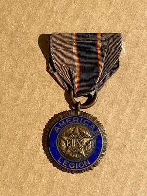 American Legion US Seal Metal Medallion ~ PAT. DEC 9 - 19 ~ Antique