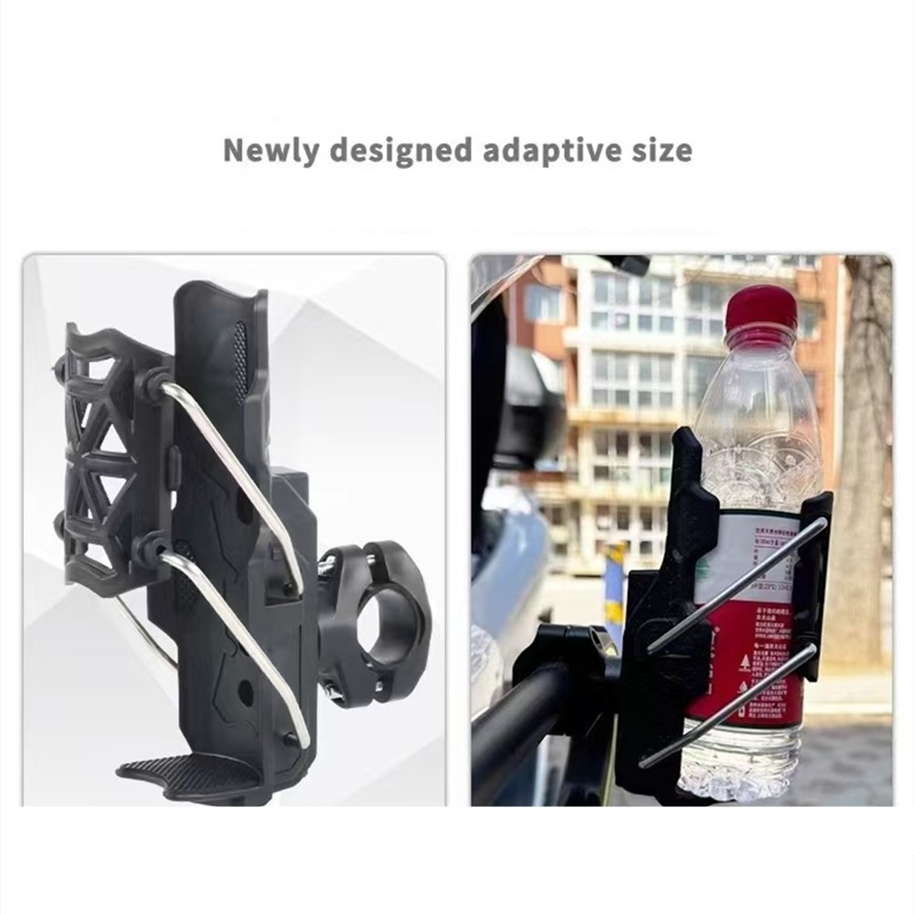 Adjustable Motorcycle & Bicycles Handlebar Drink Cup Holder Water Bottle Mount
