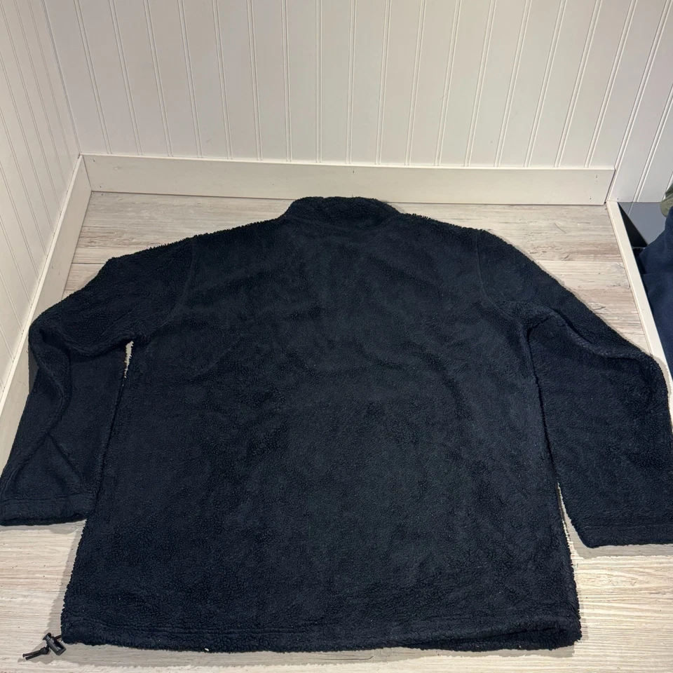 Suéter Pullover De Colección Eddie Bauer Polar Pana Cuello Talla M 1/4 Cremallera HECHO EN EE. UU. Foto 3 de 4