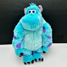 Disney Store Exclusive Pixar Monsters Inc Sully Sullivan 16" Plush Blue EUC