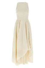 ALEXANDER MCQUEEN Asymmetrical White Long Dress New & Authentic