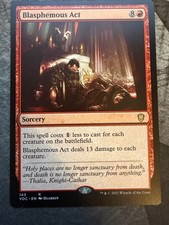 Magic The Gathering Card MTG Blasphemous Act Commander: Innistrad Crimson Vow
