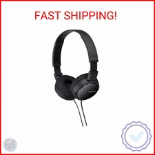 Sony ZX Series Wired On-Ear Headphones, Black MDR-ZX110