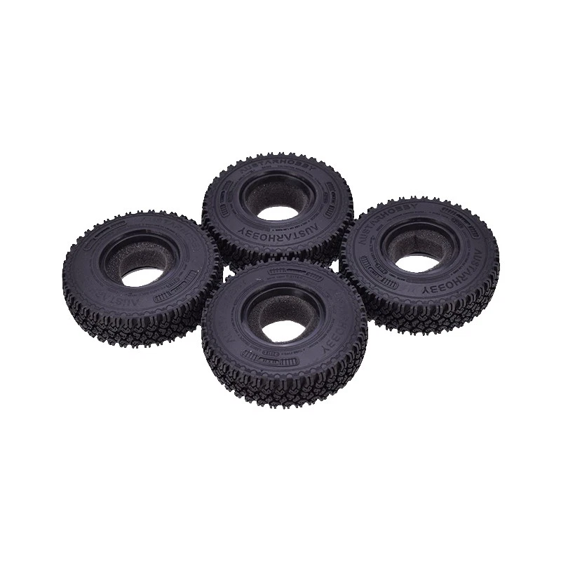 4 Stücke 1,55 Zoll Gummirad Reifen 90mm Reifen für RC Crawler Auto Axial AX90069 - Bild 2 von 4