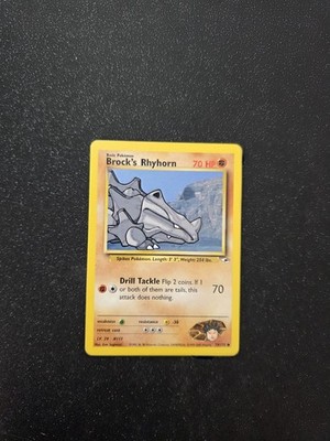 Pokemon Karte Brock´s Rhyhorn 70/132 Gym Heroes Englisch