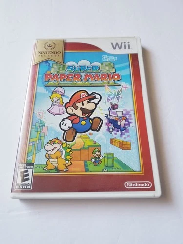 Super Paper Mario Nintendo Selects Edition (Nintendo Wii) manual included