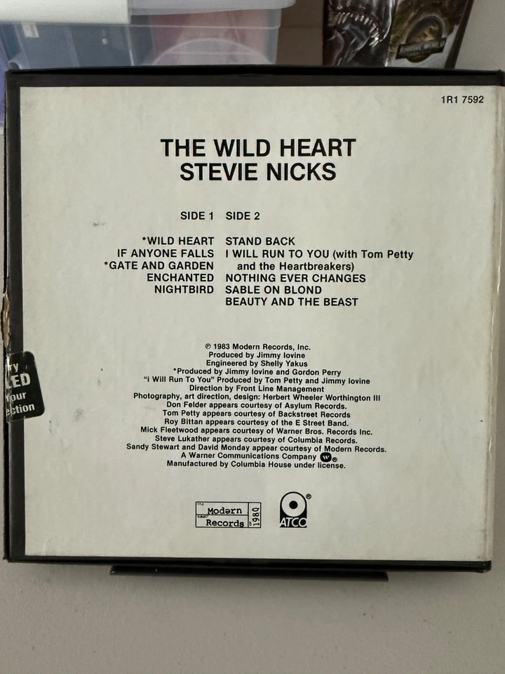 Stevie Nicks The Wild Heart Reel to Reel - 3 3/4 IPS - 1983 Modern Records Tape - Image 2 of 4