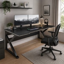 Eeeza Gaming Desk Computer Desks Table Study Home Ofiice Stand Table 140CM