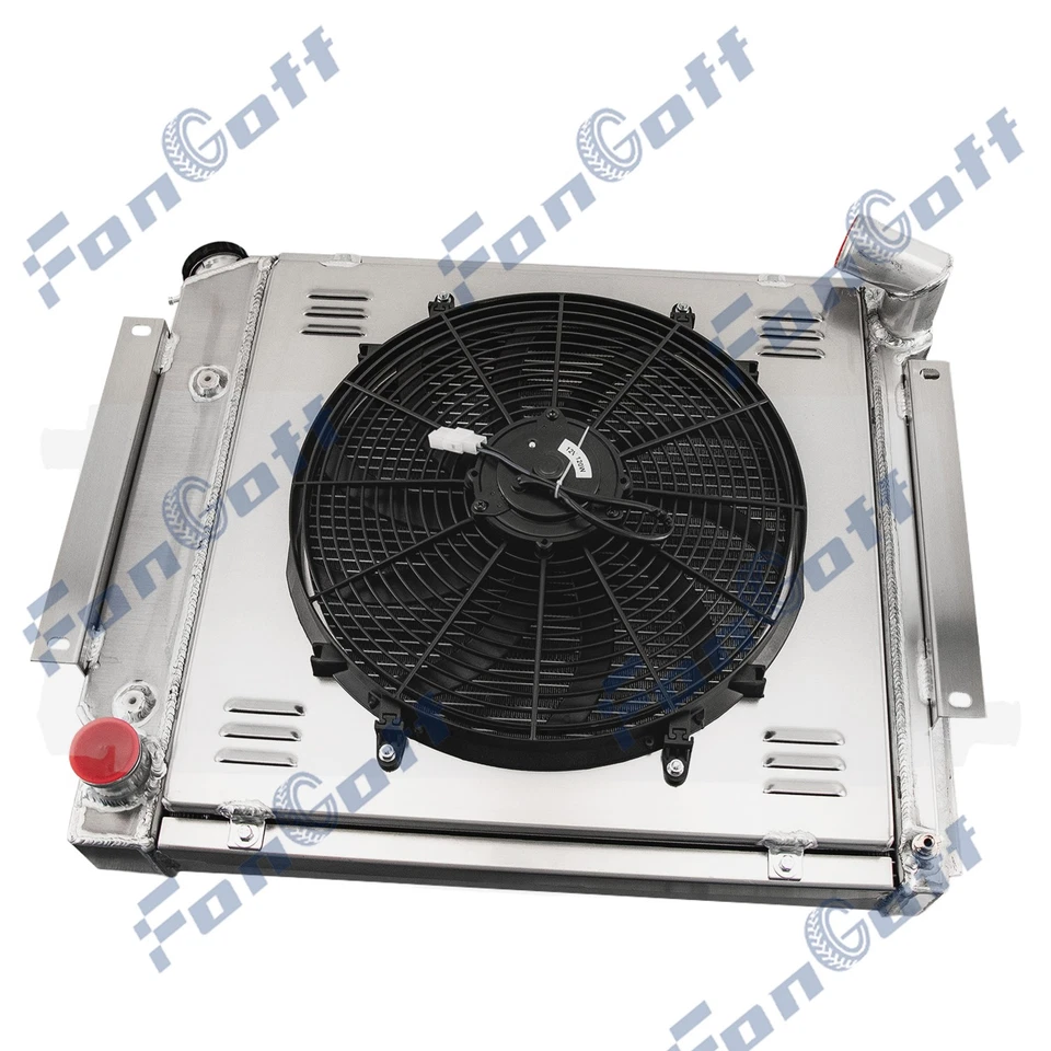 3 Row Radiator Shroud Fan Fit 1971-1980 1973 International Scout II Harvester V8 Foto 2 de 4