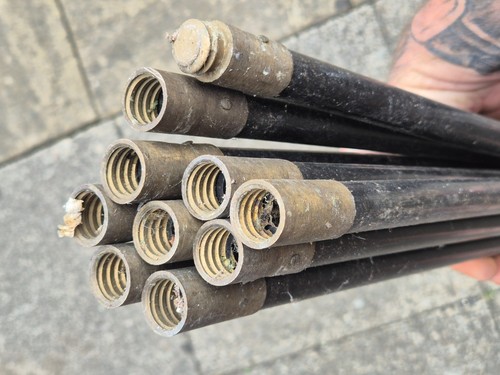 10 Drain Rods - 30ft Brass Screw Thread Fittings - Picture 2 of 3