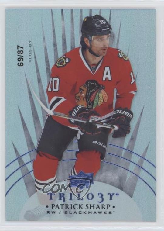 2014-15 Upper Deck Trilogy Radiant Blue 69/87 Patrick Sharp #83 xp6
