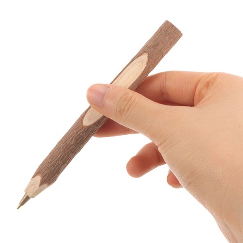 12 Pcs Wooden Ballpoint Pen Student Child Students Pens Creative - Picture 8 of 12
