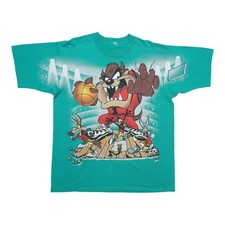 Vintage 1990s Looney Tunes Taz Basketball Shirt Size: Medium