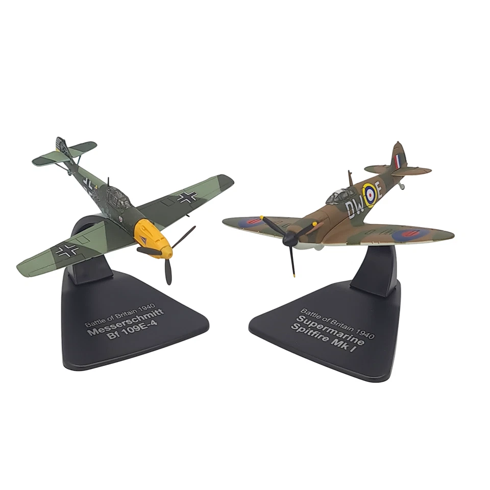 Atlas Editions Battle of Britain Spitfire, Messerschmitt Bf109E Modelos Set En Caja Foto 3 de 4