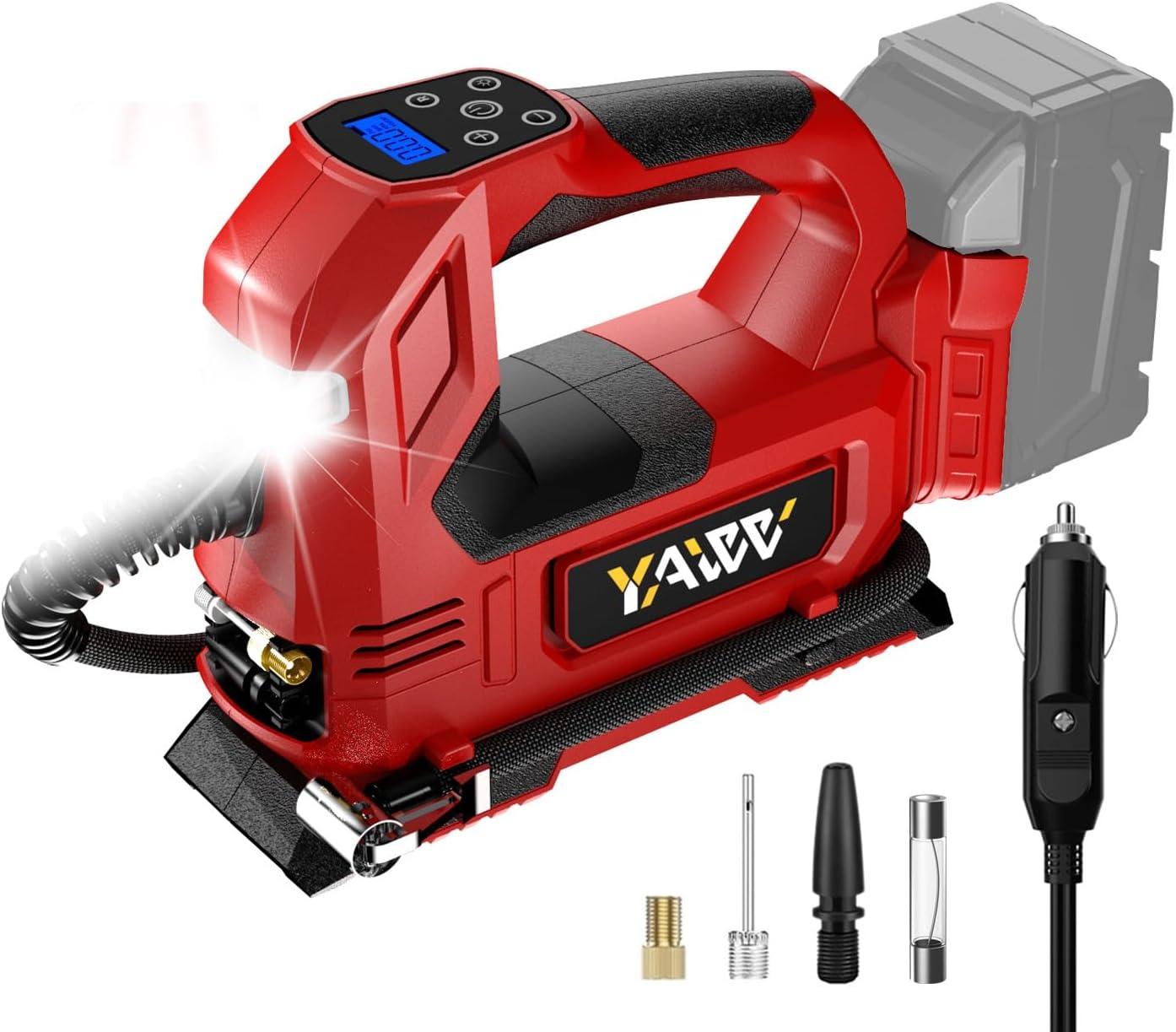 Cordless Tire Inflator Air Compressor for Milwaukee M18 Battery 160PSI Tool Only