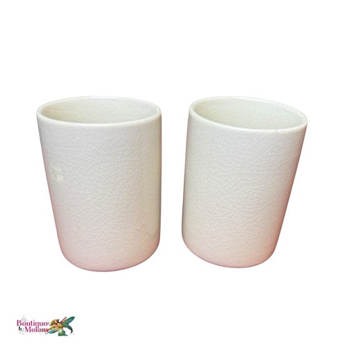 Vintage Japanese Porcelain Geisha Sake Tea Cups Set of 2 - Picture 7 of 9