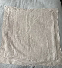 Set 2 Southern Living Euro Pillow Shams 2 100% Linen Each 26” Beige Flax Tan