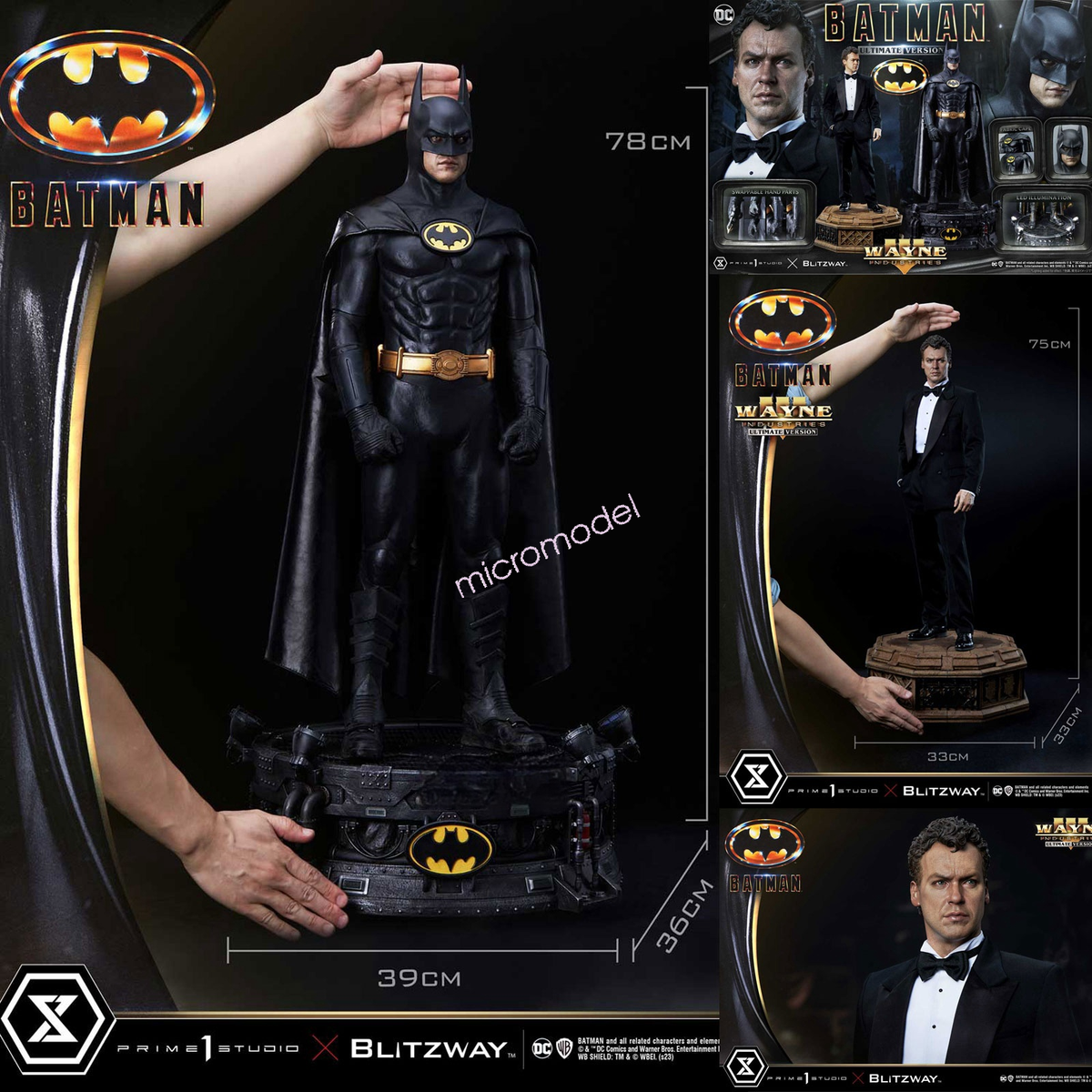 Prime 1 Studio 1989 Batman 1/3 Statue Figure Model Collectible EX