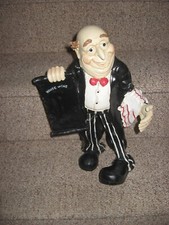 Chef Figurine Figure Statue Model Cook Shop Restaurant Standing Menu Board Decor