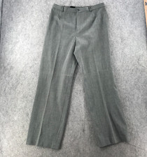 Rafaella Pants Womens Sz 12 Gray Knit Straight Leg Office Career Trouser Stretch
