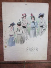Vintage Print, 51  - 60,  Womens Fashion Blouses,Nouvelles, 1915