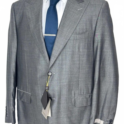 Canali Italy Seide Wolle Retro Style Formal Blazer Jacke 44R - Bild 3 von 13
