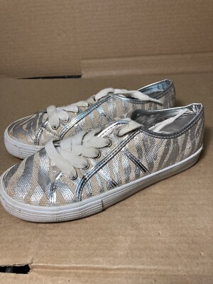 Women's Size Michael Kors Shoes Sneakers Silver