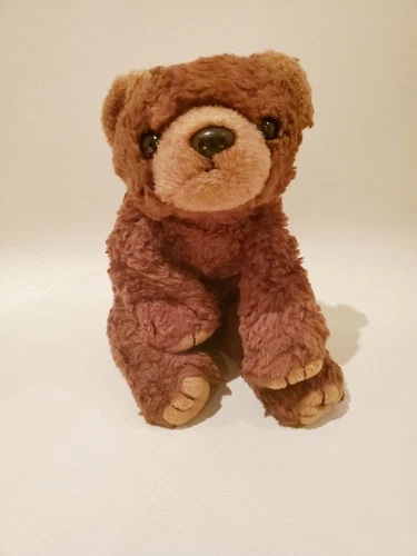 Vintage Cocoa The Brown Teddy Bear 11"  Stuffed Animal Plush Toy Beanie Baby 96