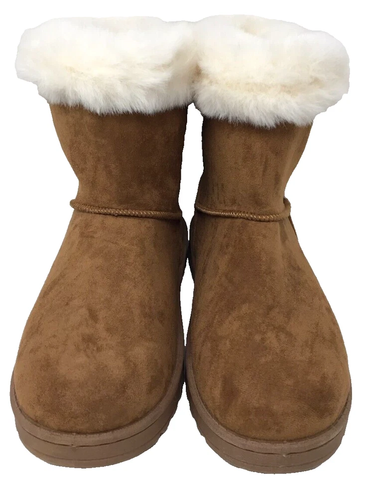 Botas de invierno para mujer So Paulina Comfort de piel sintética marrón talla: 8 108V Foto 2 de 4