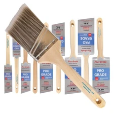 10PK Angle House Wall,Trim Paint Brush Set Home Exterior or Interior Brushes