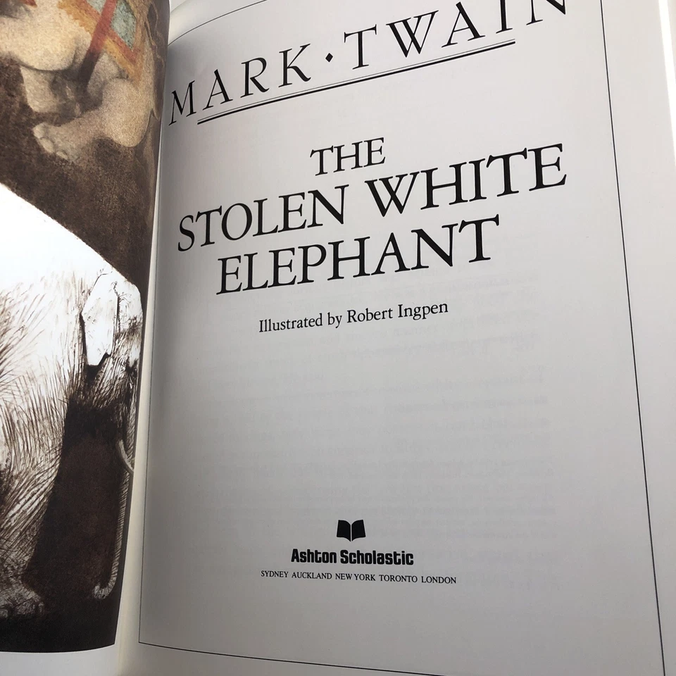 The Stolen White Elephant by Mark Twain Large Hardcover First Edition Book - Image 4 of 4