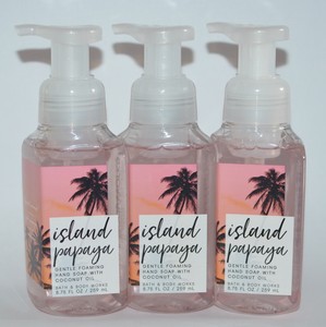 Details About 3 Bath Body Works Island Papaya Gentle Foaming Hand Soap Wash Foam Coconut Oil