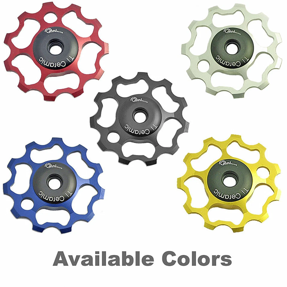 OMNI Racer TiN Ceramic Derailleur Pulleys 11 Speed Dura Ace Ultegra XTR: BLUE - Image 2 of 4