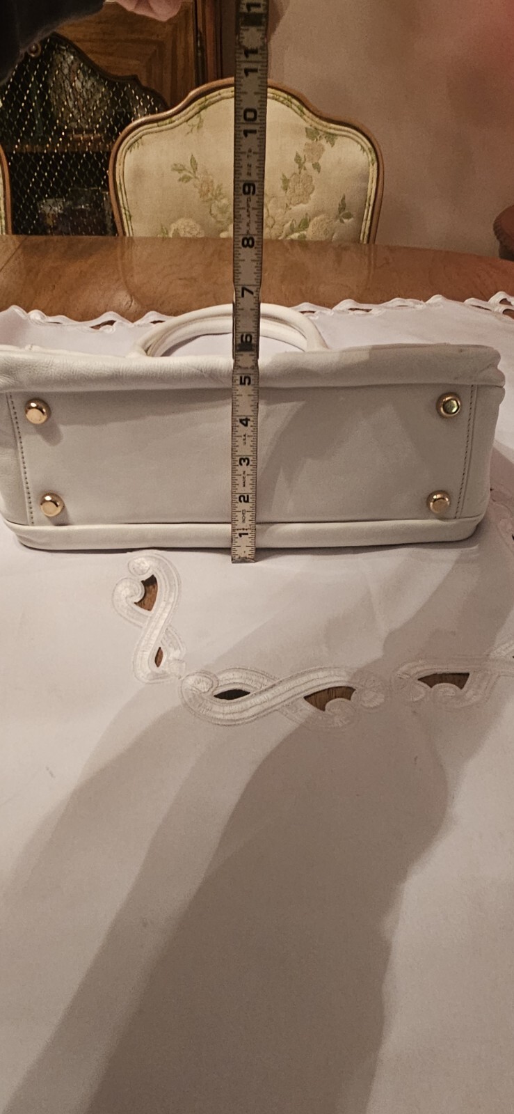 Marc Jacobs Double Sided Double Handled White Lea… - image 14