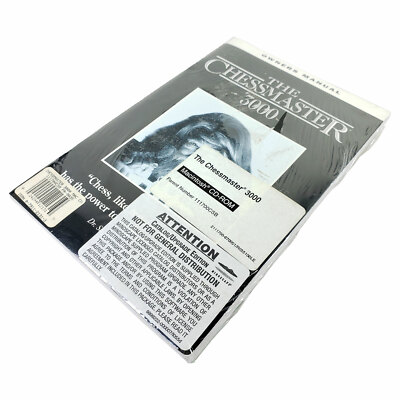 The Chessmaster 3000 Apple Mac Macintosh CD-ROM with Manual New Factory Sealed