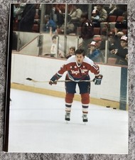 Vintage Washington Capitals Alan Hayworth  8x10 Hockey Photo
