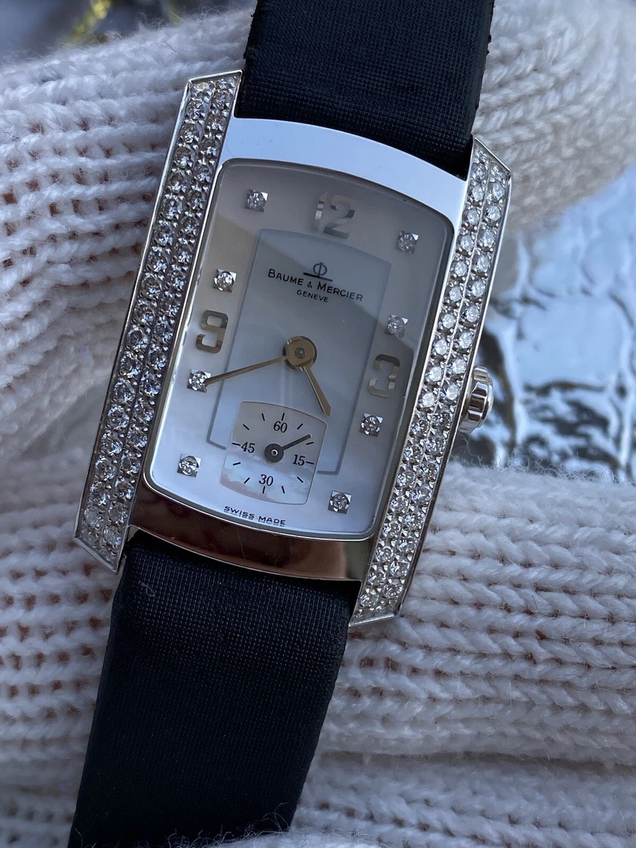 Baume mercier hampton top milleis 18k gold
