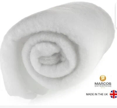 MARENT Polyester Wadding 150cm Wide Fire Retardant Quilting Upholstery Padding Fabric