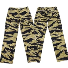 BUZZ RICKSON'S  BR42502 GOLD TIGER STRIPE TROUSERS Size M XL From Japan