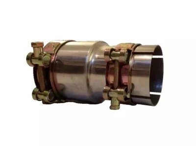 MALIAN EXHAUSTS Exhaust Adapter Joiner Pipe and Clamps 2.5 to 3 “ Inch / 63mm to 76mm ID VAG Fit