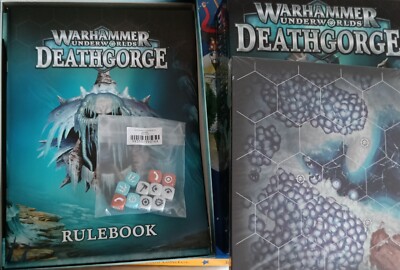 Warhammer Underworlds Deathgorge Box, Spielbretter, Würfel, Regelbuch