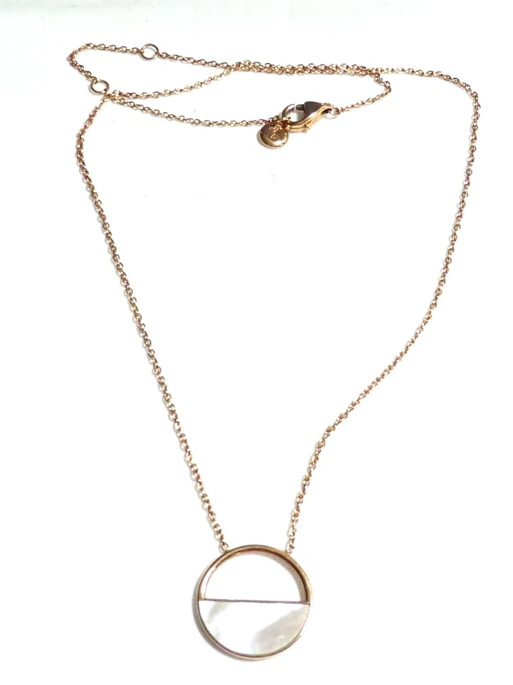 COLLAR COLGANTE SKAGEN diseño danés chapado en oro rosa y madreperla gota Foto 4 de 4