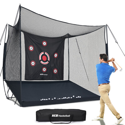 #ad #ad 10x8x6ft Heavy Duty Golf Net Driving Range for Backyard Indoor with Target Cloth $199.43