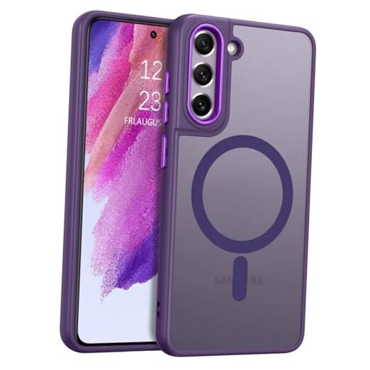 Magnetic Samsung Galaxy S21 FE Case for Deep Purple