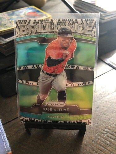 2020 Panini Prizm Brilliance Snake Skin Jose Altuve #B-7 Jersey Number 21/50
