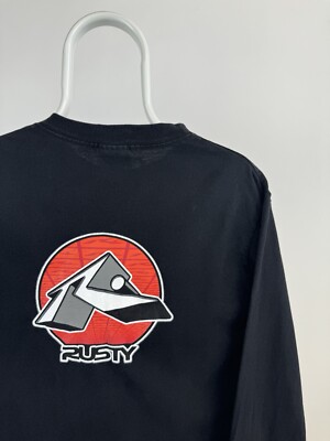 Vintage Rusty Big Logo Longsleeve Size S | eBay