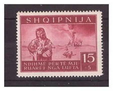 Albania Occ. German Occupation 1944 - For Left-Handed 15 Qind New ** MNH