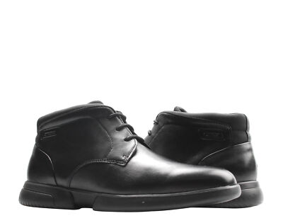 Geox Smoother Chukka Black Leather Men display picture 3